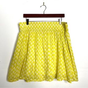 Old Navy Neon Yellow Floral Skirt